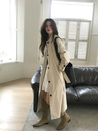 stand collar trench