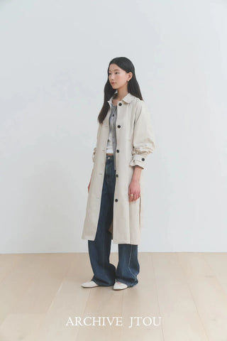 stand collar trench