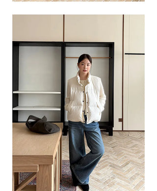 fleece straight jeans