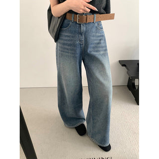 fleece straight jeans