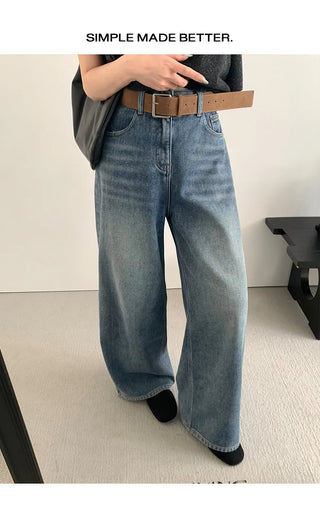 fleece straight jeans
