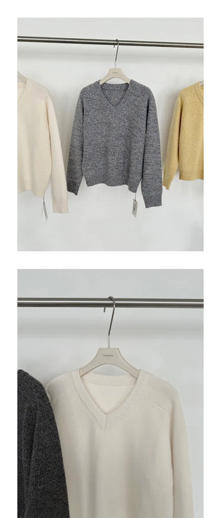 wool V-neck