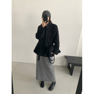 wool knit skirt