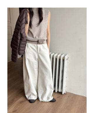 sleeveless turtleneck vest