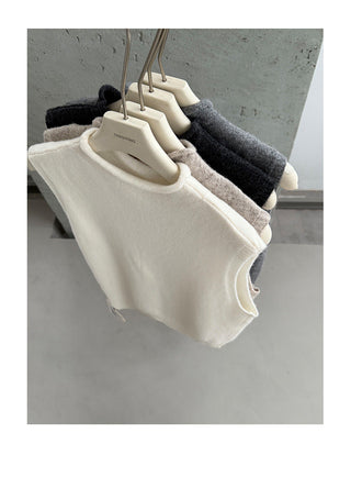sleeveless turtleneck vest