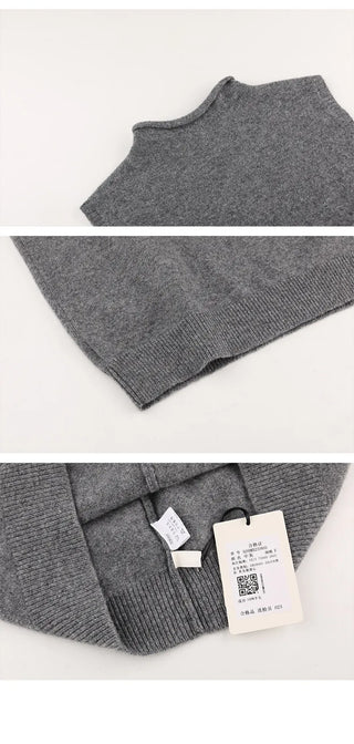 sleeveless turtleneck vest