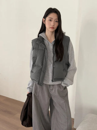 sleeveless down vest