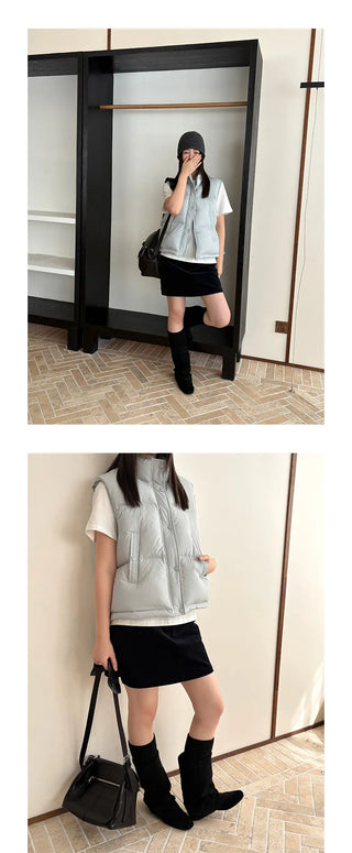 sleeveless down vest