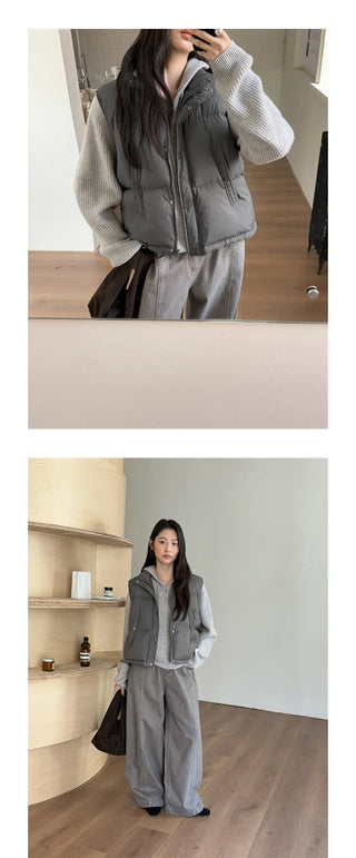 sleeveless down vest