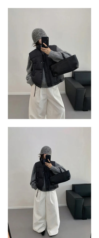 sleeveless down vest