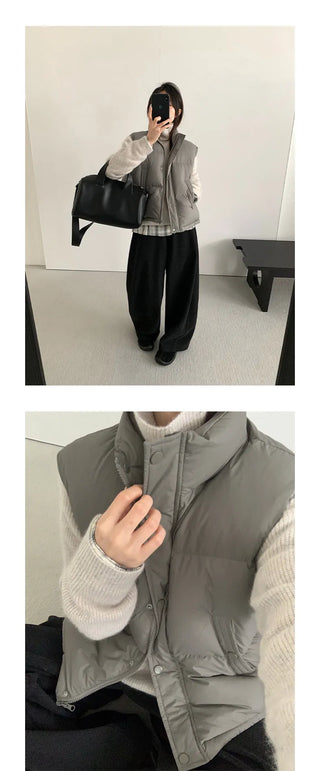 sleeveless down vest