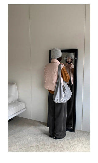 embroidery down vest