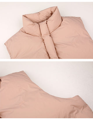 embroidery down vest