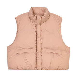 embroidery down vest