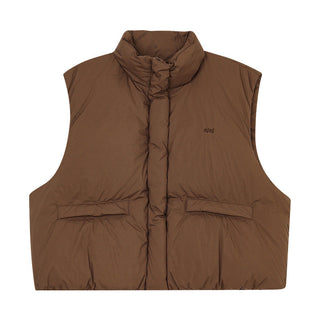 embroidery down vest