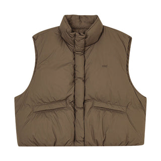 embroidery down vest