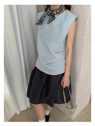 sleeveless peplum top