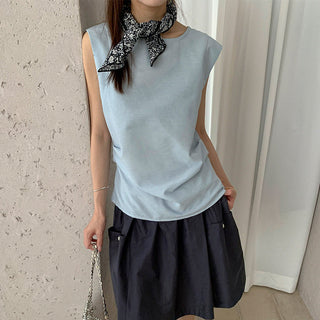 sleeveless peplum top