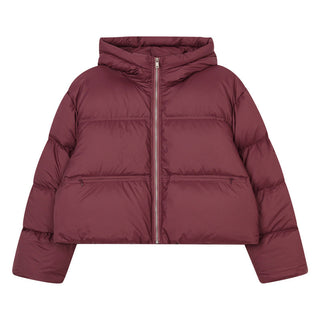 hooded down jacket