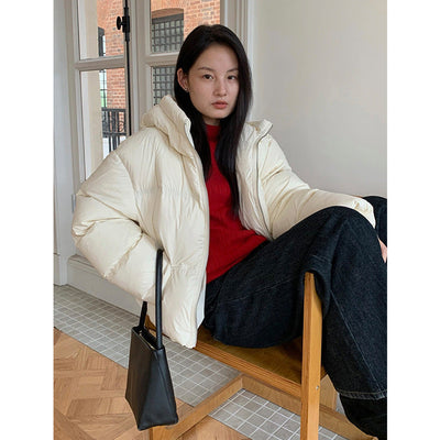 hooded down jacket