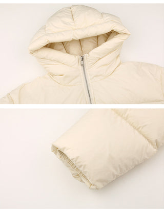 hooded down jacket