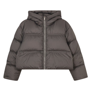 hooded down jacket