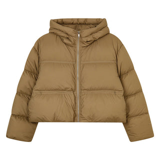 hooded down jacket