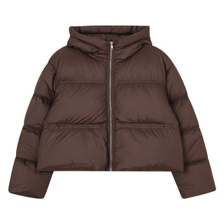 hooded down jacket