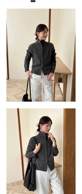 wool turtleneck coat