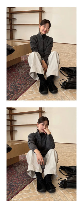 wool turtleneck coat