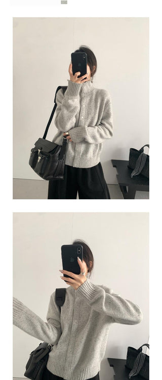 wool turtleneck coat