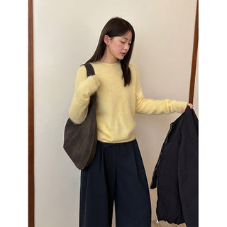 brushed wool sweater