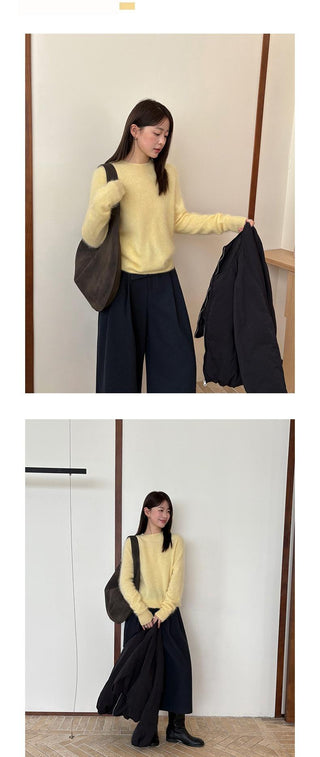 brushed wool sweater