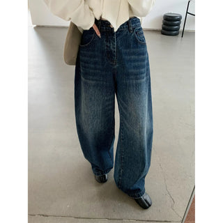 wide wash jeans