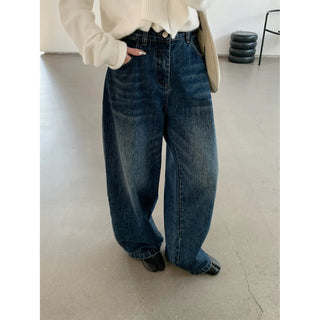 wide wash jeans