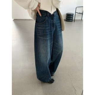 wide wash jeans