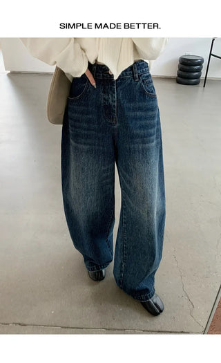 wide wash jeans