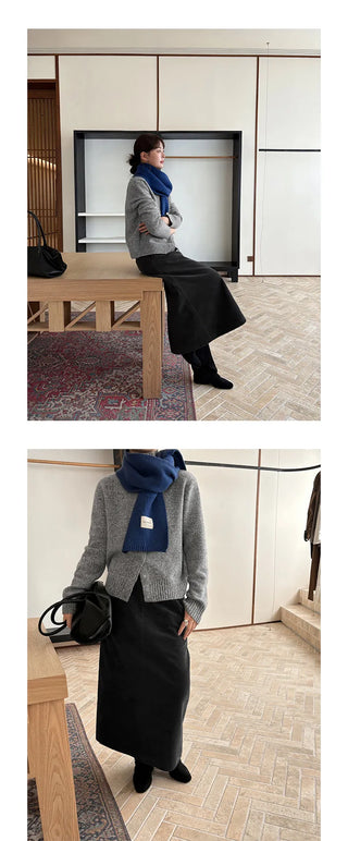 wool turtleneck coat