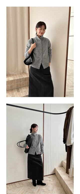 wool turtleneck coat