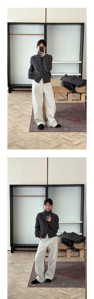 wool turtleneck coat