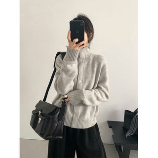 wool turtleneck coat