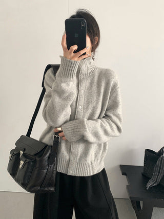wool turtleneck coat