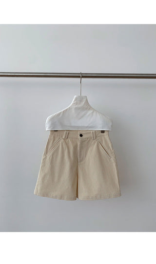 corduroy wide shorts