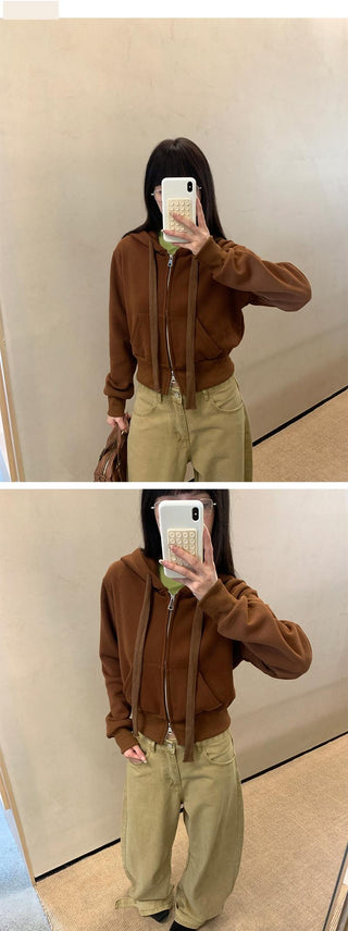 cropped hoodie