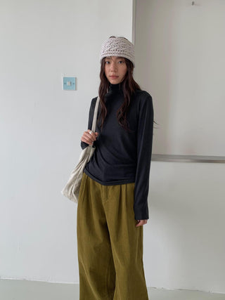 tie-neck long sleeve