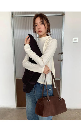 tie-neck long sleeve