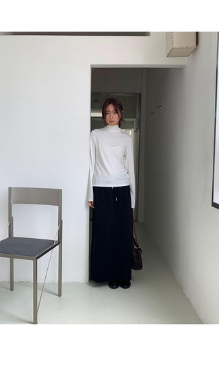 tie-neck long sleeve