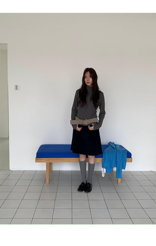 tie-neck long sleeve