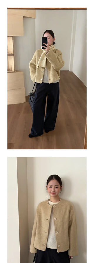 single-breasted wool coat