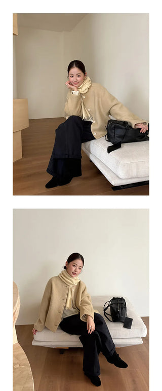 single-breasted wool coat